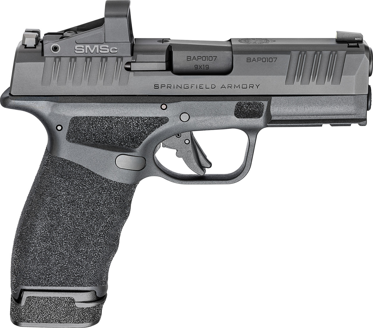 Springfield Hellcat Pro 9mm Optic ready pistol with Shield SMSc Sight
