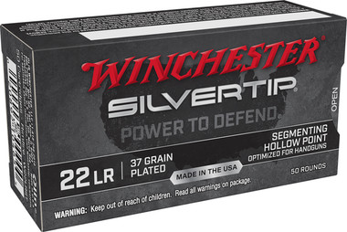 Winchester Silvertip 22 LR 37 Grain Silvertip Hollow Point