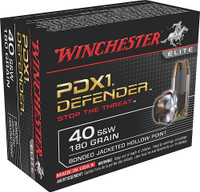 Winchester Defender 40 S&W 180 Grain Bonded Jacket Hollow Point
