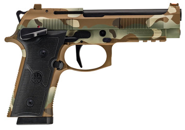 Beretta 92XI Combat 9mm, 4.7" Barrel, 18+1, Multicam Camo, Rail, Ambi
