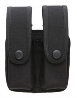 Uncle Mike's Kodra Double Stack Pistol Mag Case with Flaps, Color Black