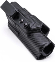 Rounded XFER Weapon Mounted Light IWB Holster  TLR7 Carbon Fiber Black