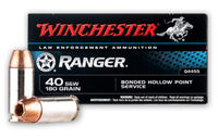 Winchester Ranger 40 S&W 180 Grain Bonded Jacketed Hollow Point