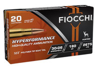 Fiocchi Hyperformance 30-06 Springfield 180 Grain Super Shock Tip