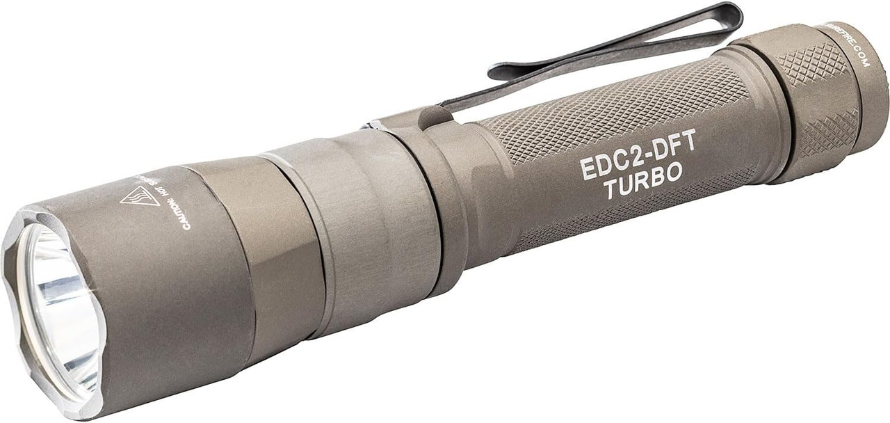 SureFire EDC2-DFT-TN High-Candela Everyday Carry LED Flashlight, Tan