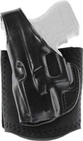 Galco Ankle Glove Leather Handgun Holster Left Hand Black