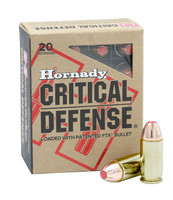 Hornady Critical Defense 45 Auto +P 185 Grain Flex Tip eXpanding