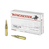 Winchester USA 7.62x51mm NATO 147 Grain Full Metal Jacket (FMJ)