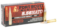 Fort Scott Munitions 5.56x45mm NATO 62 Grain SCS TUMBLE UPON IMPACT (TUI)