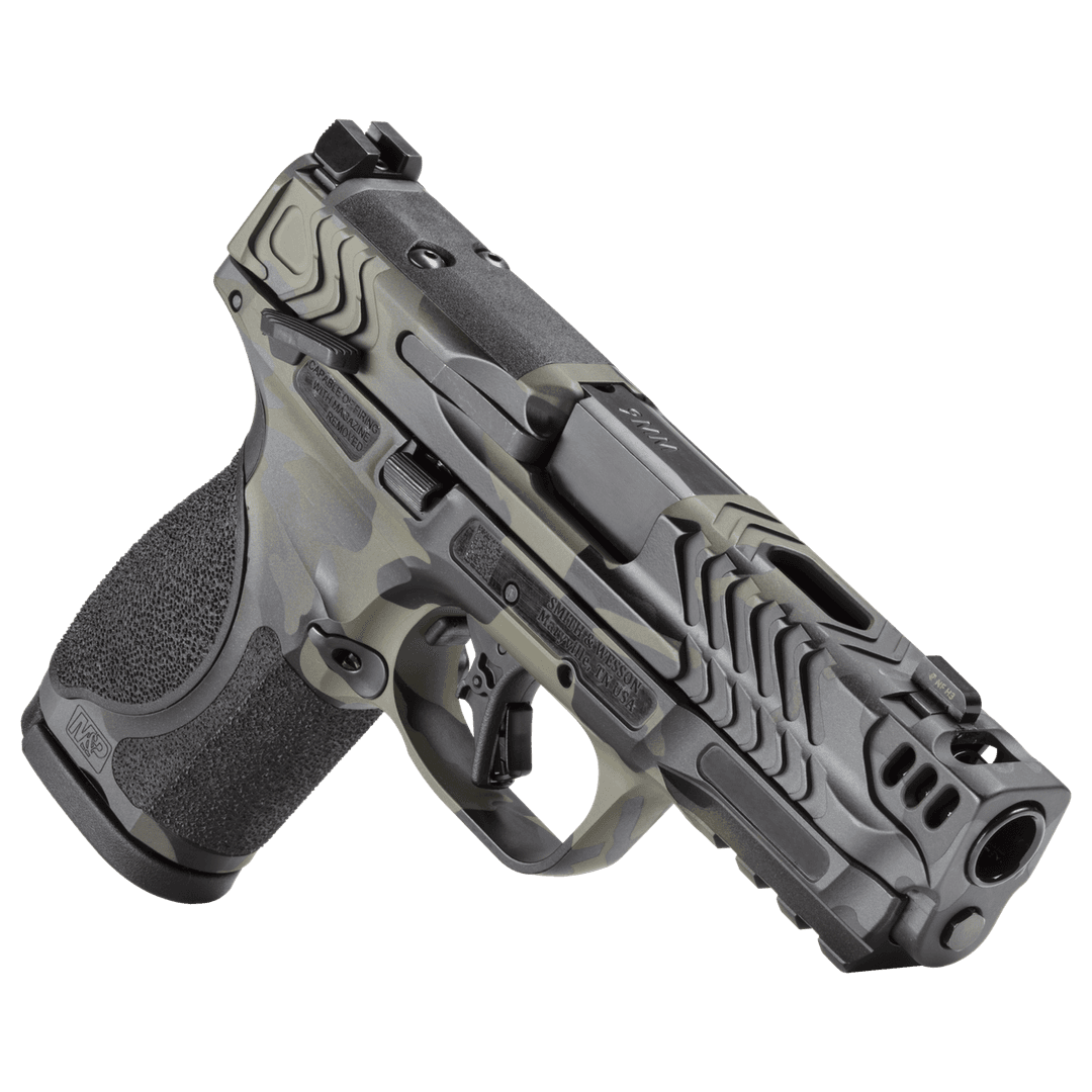 Smith & Wesson M&P9 M2.0 Compact 9mm (OR) 15rd Pistol W/ Manual Safety, Black Multicam