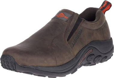 Merrell Men's Jungle Moc Leather Slip Resistant Work Shoe, Espresso