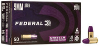 Federal 9mm 147 Grain Total Syntech Jacket (TSJ) Training Match Ammo