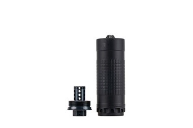 IWI IWS6K 6mm Suppressor K W/ Direct Thread 1/2-28 HUB-T Mount, Black