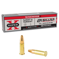 Winchester Super-X 21 Sharp 34 Grain Jacketed Hollow Point (JHP)