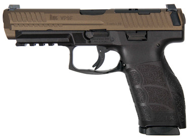 H&K VP9A1 F 9mm 20rd Pistol, 4.5" Barrel, Optics-Ready (OR), Midnight Bronze/Black