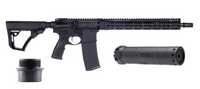 Daniel Defense DD4 V7 SLW 5.56mm Rifle W/ Soundguard SG-6TI DT Suppressor & DEAD AIR Xeno HUB Adapter & DEAD AIR XENO A1 Flash Hider