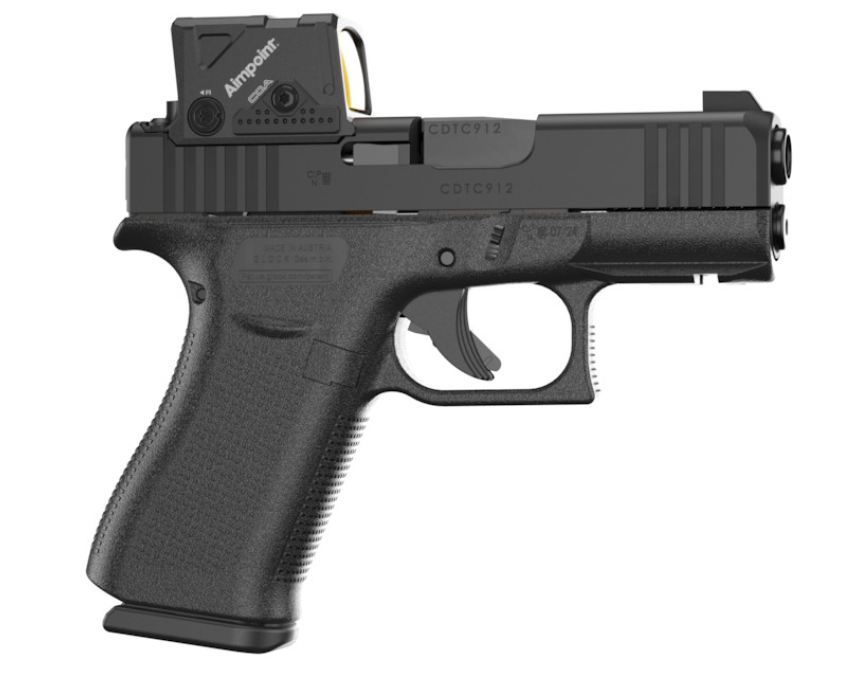 Glock PX4350B01FRMOS8A4 43X MOS 9mm 10rd Pistol W/ Aimpoint COA Optic