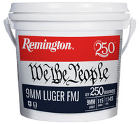 Remington 9mm Luger 115 Grain Full Metal Jacket (FMJ) Ammo
