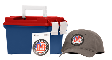 Hornady 9mm 115 Grain Ammo Bundle, 200rd FMJ + 50rd XTP HP W/ Ammo Can