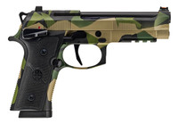 Beretta 92XI SAO Combat 9mm (OR) 18rd Pistol, Splinter Camo