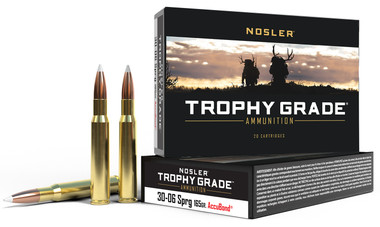 Nosler Trophy Grade 30-06 Springfield 165 Grain AccuBond Ammo