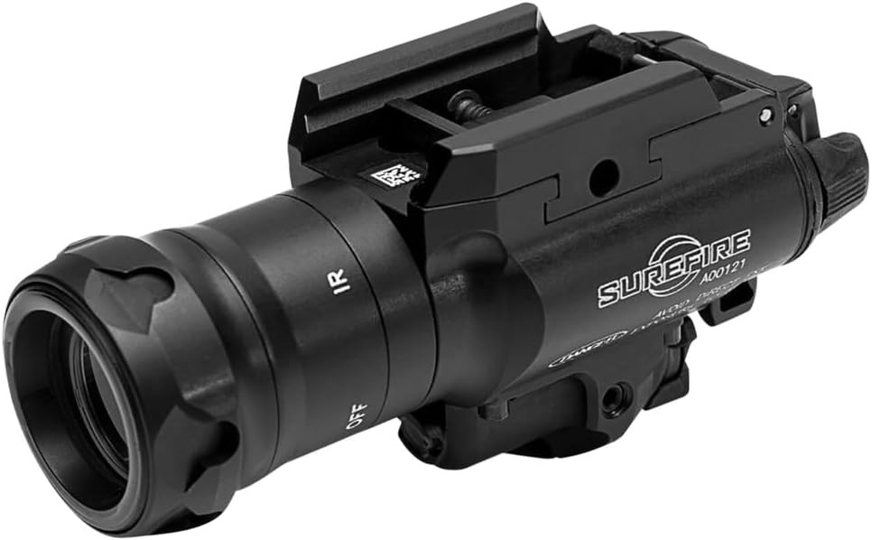 SureFire X400VH-B-IRC X400VH MasterFire 350 Lumen White/Infrared WeaponLight W/ IR Laser