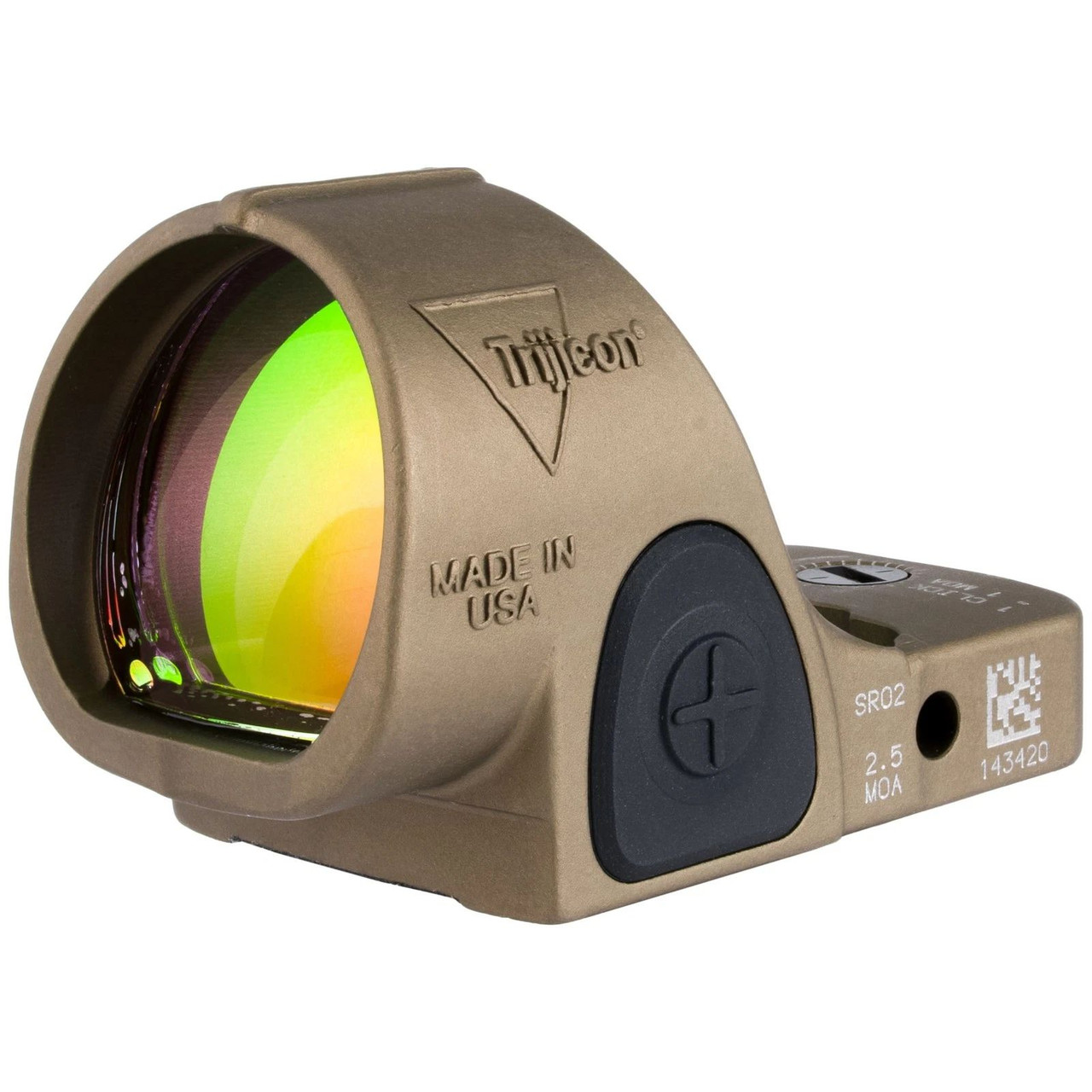Trijicon SRO2-C-2500020 SRO 2.5 MOA Adjustable LED Red Dot Sight, Coyote Brown