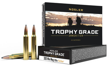 Nosler Trophy Grade 300 Win Mag 200 Grain Partition Soft Point (SP) Ammo