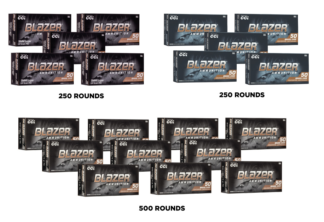 Bulk Blazer Sampler + FMJ Ammo