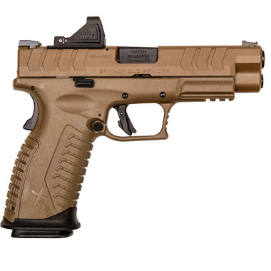 Springfield XDM Elite 10mm 16rd Pistol, Viridian RFX11 Green Dot Optic Bundle, FDE
