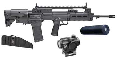 Springfield Hellion 5.56mm 30rd Bullpup Rifle, CT Optic, Range Bag + Sonicore Rekkr DT 5.56mm Suppressor