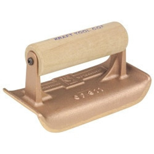 6" x 2-3/4" 1/4"R Bronze Edger with Wood Handle 6" x 2-3/4" 1/4"R Bronze Edger with Wood Handle