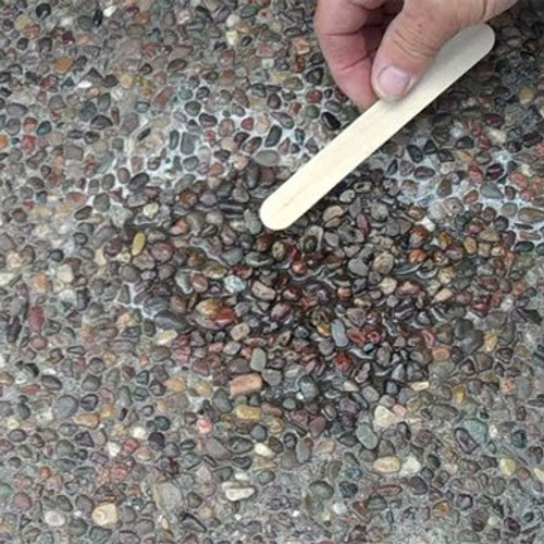 Exposed aggregate repair with MatchCreteâ„¢ Clear. Exposed aggregate repair with MatchCreteâ„¢ Clear.