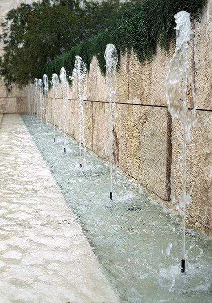 Travertine and Water Travertine and Water