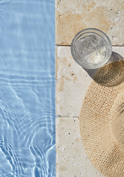 travertine pool