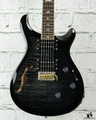 PRS SE Custom 24 Semi-Hollow Piezo Charcoal Burst w/ bag (#6521)