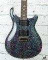 PRS Custom 24 Mango Top Northern Lights/Nebula Flip Flop Back w/ Case (#5156)
