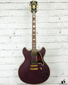 D'Angelico Deluxe Series Limited Edition DC Non F-Hole "One Off" Matte Plum w/ OHSC