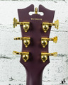 D'Angelico Deluxe Series Limited Edition DC Non F-Hole "One Off" Matte Plum w/ OHSC