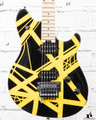 EVH Wolfgang Special LTD Striped Bumblebee Black and Yellow w/ EVH Case