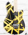 EVH Wolfgang Special LTD Striped Bumblebee Black and Yellow w/ EVH Case
