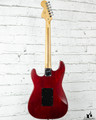 2005 Squier Strat Standard Red Matching Headstock w/gigbag