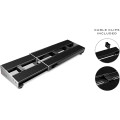 D'Addario XPND PEDALBOARD Telescopically Expanding 2 Rail System Small Black