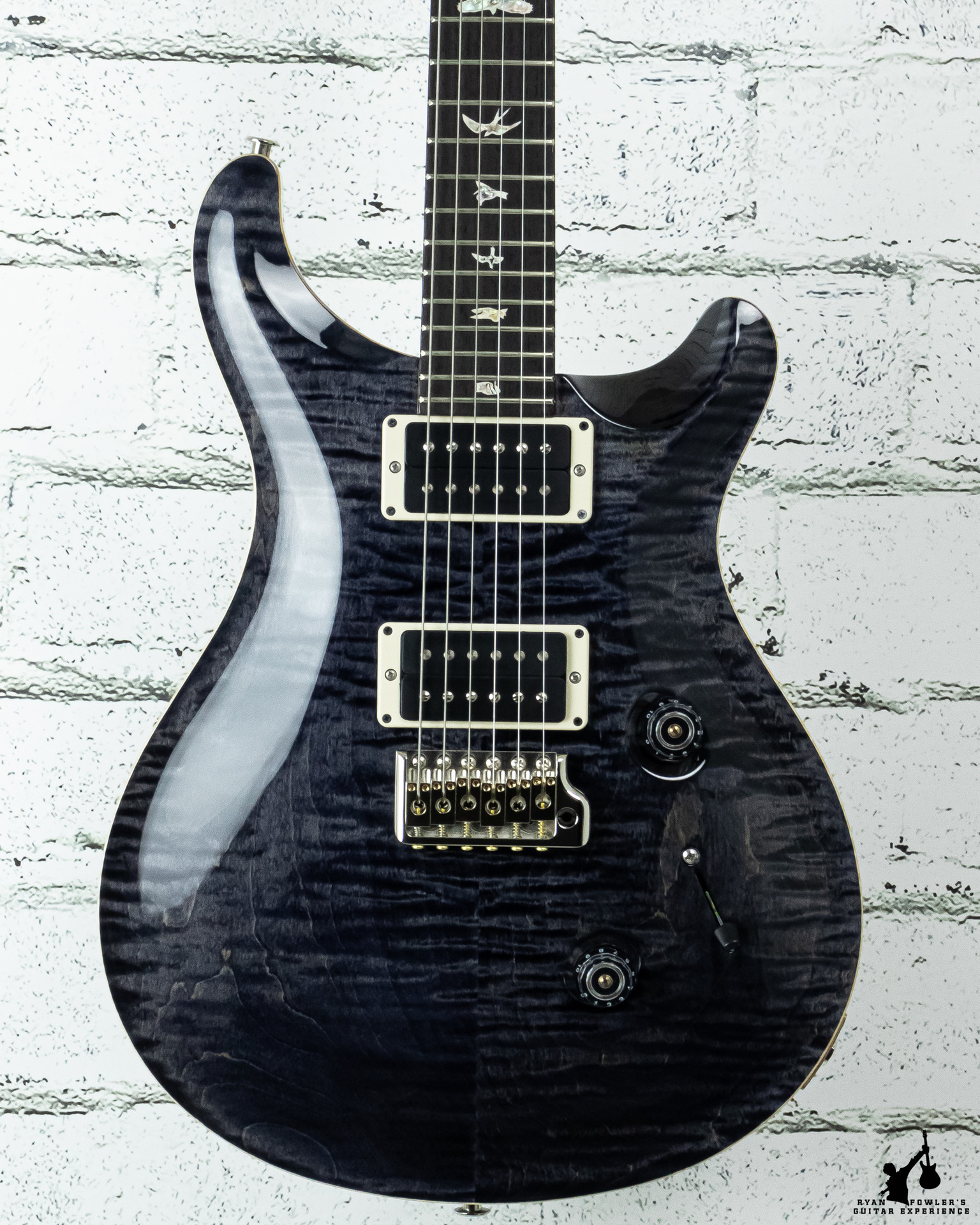 PRS Custom 24 Gray Black w/ case (#9343) - Ryan Fowler