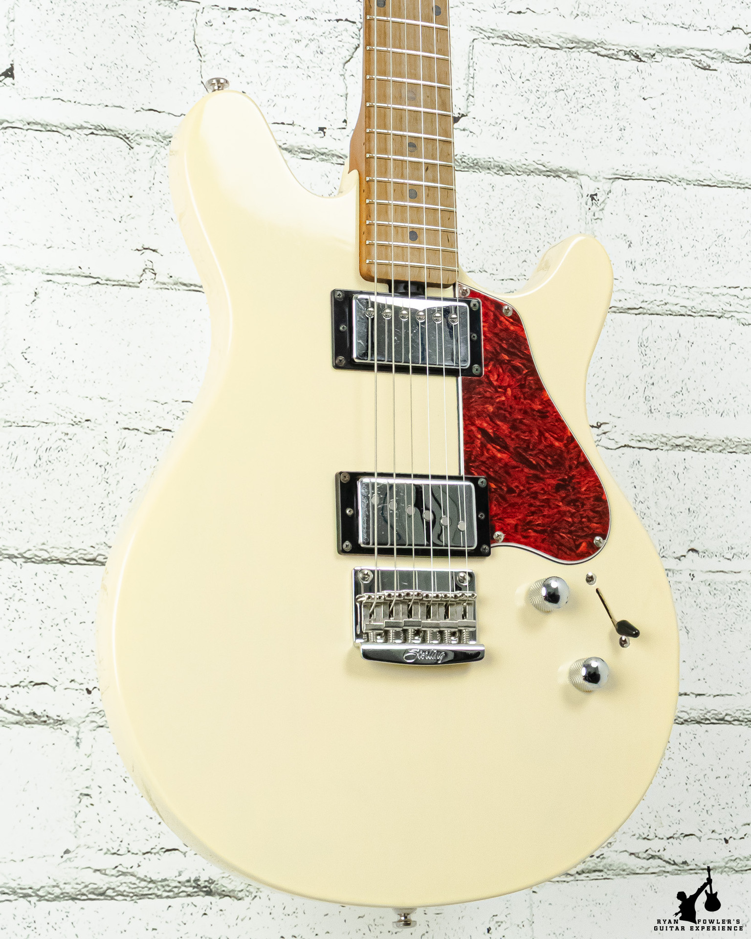Sterling Music Man James Valentine JV60 Trans Buttermilk