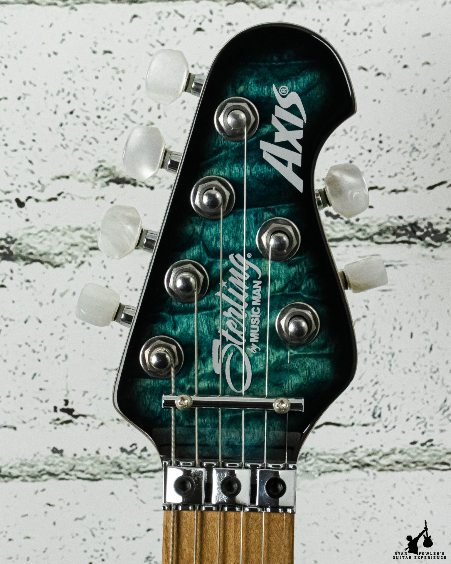 Sterling By Music Man Axis Quilted Maple Electric Guitar - Neptune