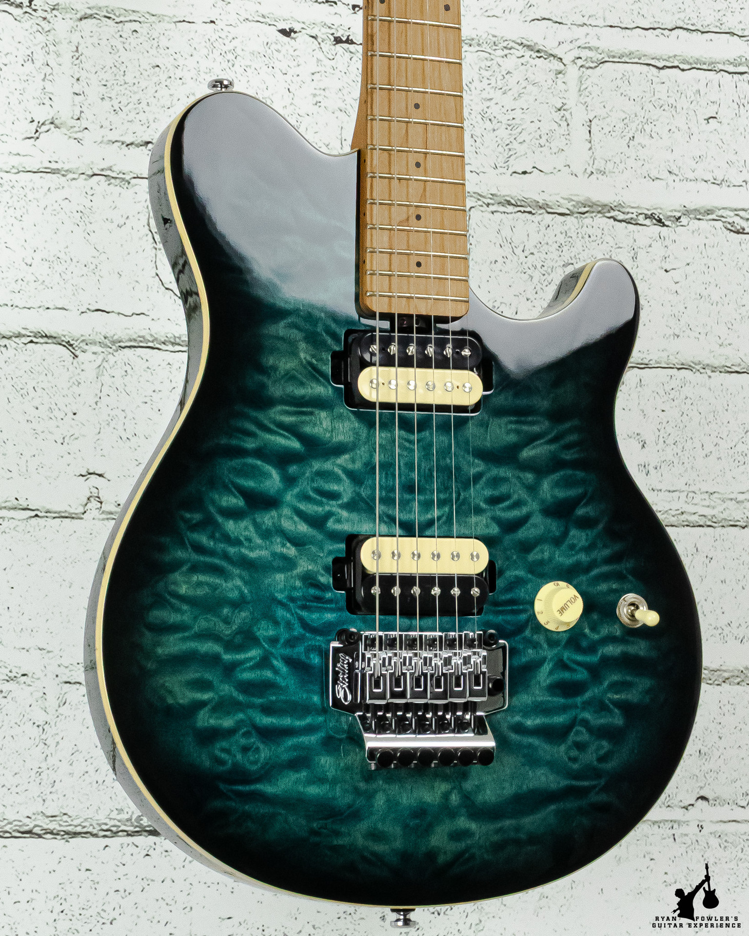 Sterling By Music Man Axis Quilted Maple Electric Guitar - Neptune