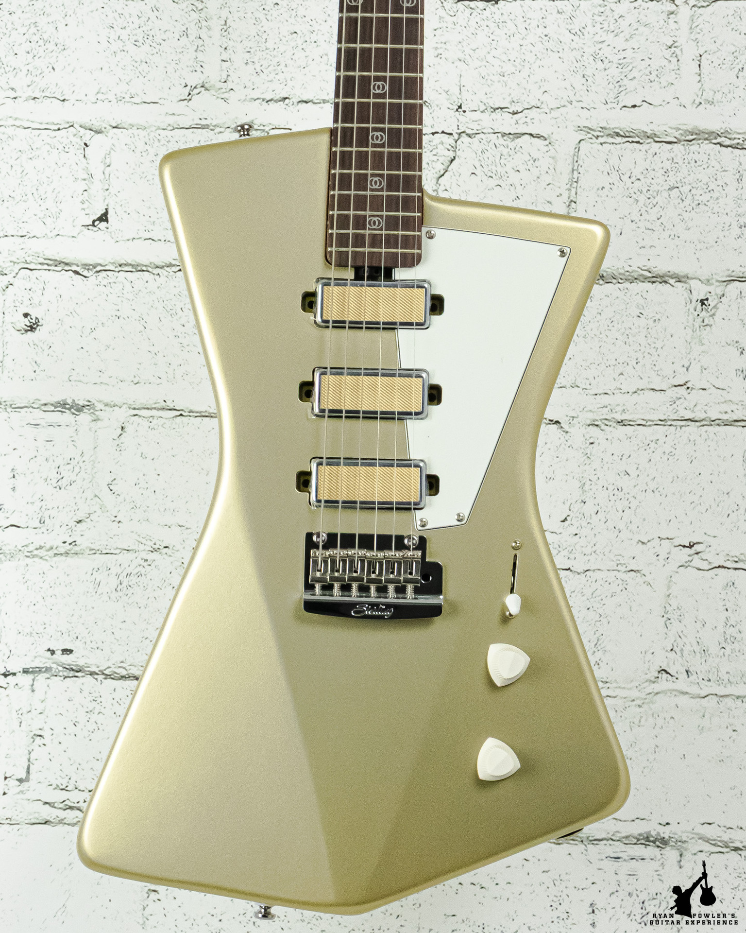 Sterling By Music Man St. Vincent Goldie Electric Guitar - Cashmere