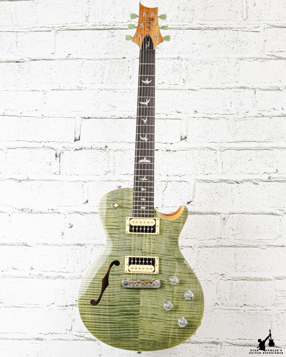 2018 PRS SE Zack Myers Semi-hollow Trampas Green w/gig bag