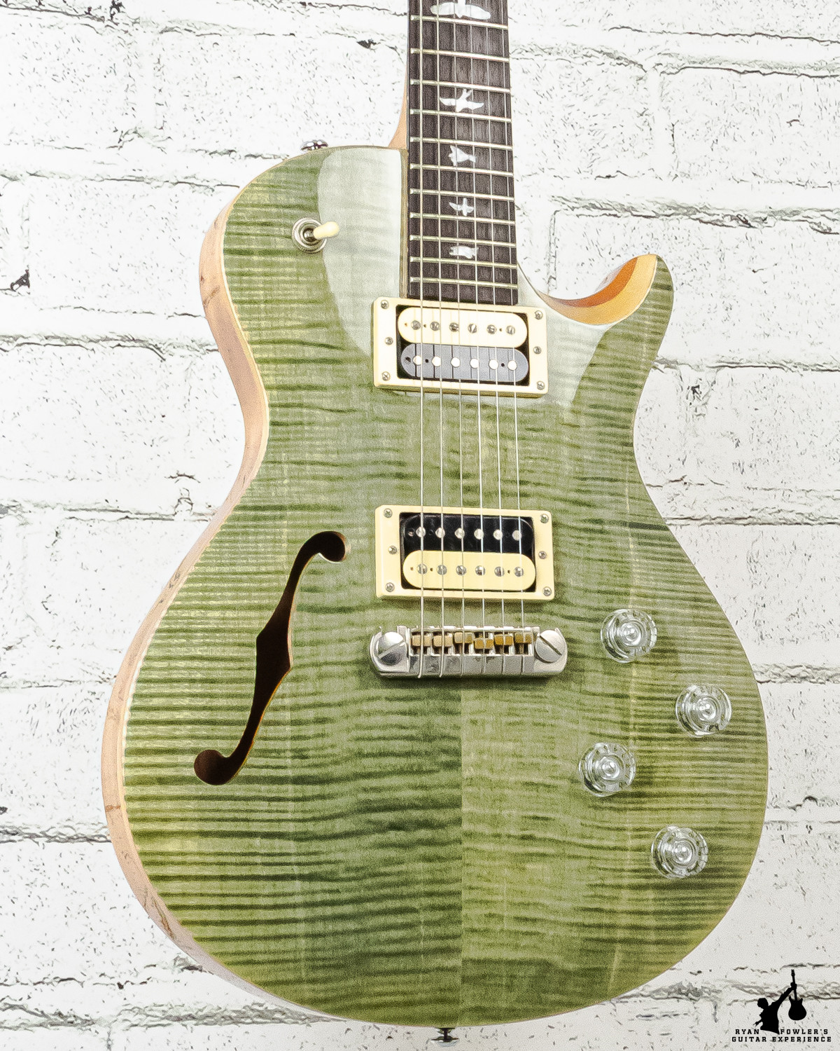 2018 PRS SE Zack Myers Semi-hollow Trampas Green w/gig bag
